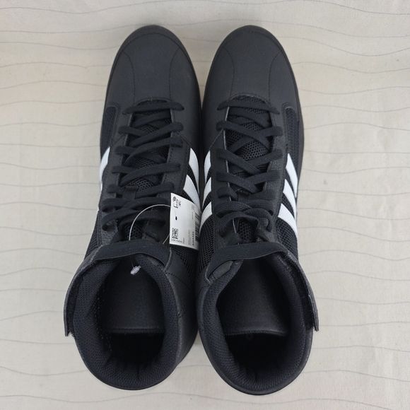 Adidas Mens HVC 2 Black White Wrestling Lace-Up Athletic  display picture 2